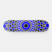 Prisma-Mandala (blau) Skateboard (Horizontal)