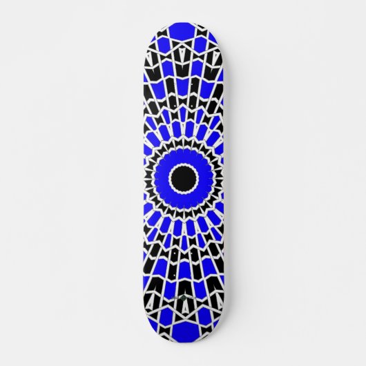 Prisma-Mandala (blau) Skateboard (Vorne)