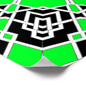 Prisma-Mandala (Grün) Poster (Ecke)