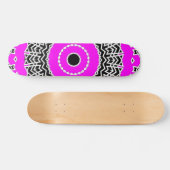 Prisma-Mandala (Rosa) Skateboard (Horizontal)