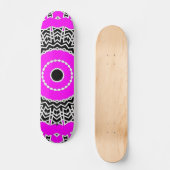 Prisma-Mandala (Rosa) Skateboard (Vorderseite)