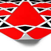 Prisma-Mandala (rot) Poster (Ecke)