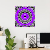 PrismaMandala (lila) Poster (Heimbüro)