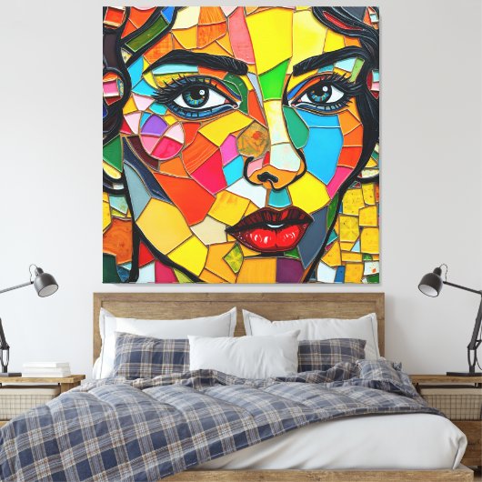 "Prismara" - Fragmente ihrer Flamme Leinwanddruck (Insitu (Schlafzimmer))