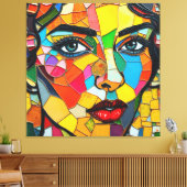 "Prismara" - Fragmente ihrer Flamme Leinwanddruck (Insitu (Wohnzimmer))