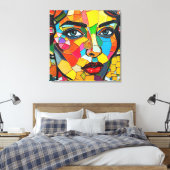 „Prismara“ - Fragmente ihrer Flamme Leinwanddruck (Insitu (Schlafzimmer))