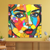 “Prismara” - Fragments of Her Flame Leinwanddruck (Insitu (Wohnzimmer))