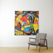 “Prismara” - Fragments of Her Flame Wandteppich (Beispiel (Horizontal))