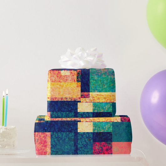 Prismatic Blocks – Modern Abstract Geometric Geschenkpapier (Partygeschenke)