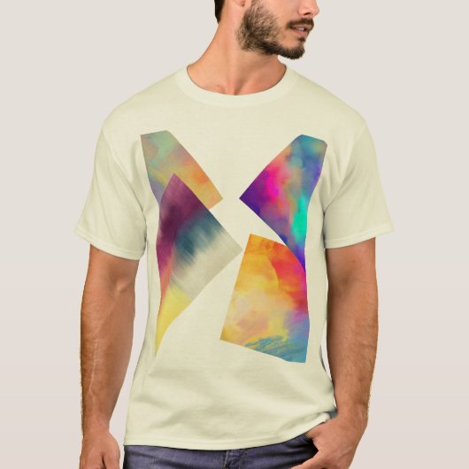 Prismatic Burst Gradient T-Shirt (Vorderseite)