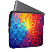 Prismatic Chaos Digital Grid Design Laptopschutzhülle (Vorne Rechts)