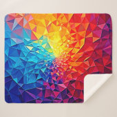 Prismatic Chaos Digital Grid Design Sherpadecke (Vorderseite (Horizontal))