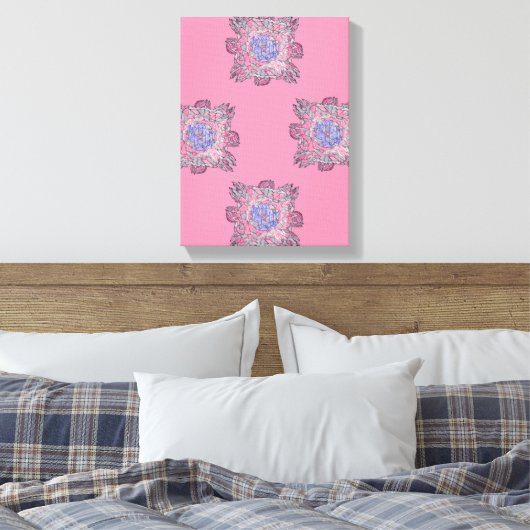 Prismatic Current Abstract Flow Art Leinwanddruck (Insitu (Schlafzimmer))