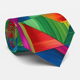 Prismatic Geometric Neck Tie Krawatte