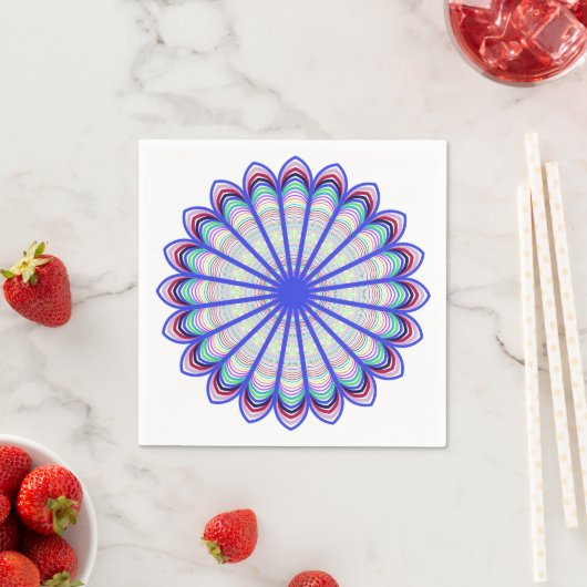 Prismatic Mandala Napkins Serviette (Beispiel)