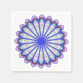 Prismatic Mandala Napkins Serviette