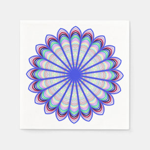 Prismatic Mandala Napkins Serviette