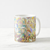 Prismatic Stained Glass Effect - Rainbow Prismatic Kaffeetasse (VorderseiteRechts)