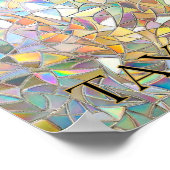 Prismatic Stained Glass Effect - Rainbow Prismatic Poster (Ecke)