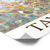 Prismatic Stained Glass Effect - Rainbow Prismatic Poster (Ecke)