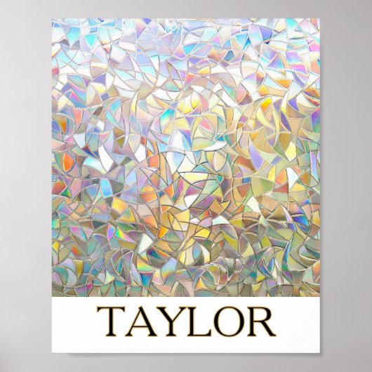 Prismatic Stained Glass Effect - Rainbow Prismatic Poster (Vorne)