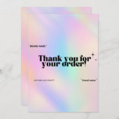 Prismatisch Danke Karte Kleines Unternehmen (Vorne/Hinten)