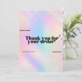 Prismatisch Danke Karte Kleines Unternehmen (Stehend Vorderseite)