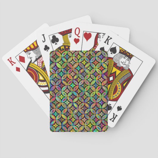 Prismatisch-Gemusterte Karten Spielkarten (Rückseite)