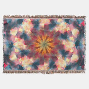Prismatisch Kaleidoskopisch Psychedelisch Mandala Decke