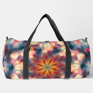 Prismatisch Kaleidoskopisch Psychedelisch Mandala Duffle Bag