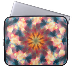 Prismatisch Kaleidoskopisch Psychedelisch Mandala Laptopschutzhülle