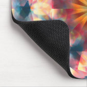 Prismatisch Kaleidoskopisch Psychedelisch Mandala Mousepad (Ecke)
