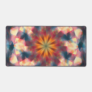 Prismatisch Kaleidoskopisch Psychedelisch Mandala Schreibtischunterlage