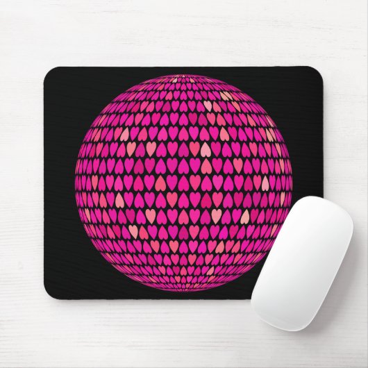Prismatisch wechselnde Herzpartie Mousepad (Mit Mouse)