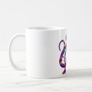 Prismatische Cyber-Schuppen-Echse Kaffeetasse
