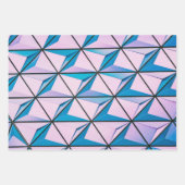 Prismatische Geometrie Geschenkpapier Set (Vorderseite)