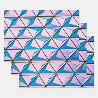 Prismatische Geometrie Geschenkpapier Set