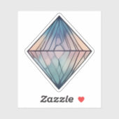 Prismatische Reflektionen: Abstrakter geometrische Aufkleber (Blatt)