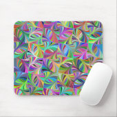 Prismatischer Abstrakter geometrischer Hintergrund Mousepad (Mit Mouse)