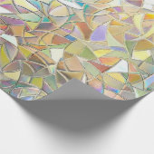 Prismatischer Buntglaseffekt - Regenbogen-Prismati Geschenkpapier (Ecke)