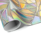 Prismatischer Buntglaseffekt - Regenbogen-Prismati Geschenkpapier (Rolleneckpunkt)
