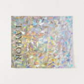 Prismatischer Buntglaseffekt - Regenbogen-Prismati Wandteppich (Vorderseite (Horizontal))