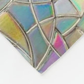 Prismatischer Buntglaseffekt - Regenbogenprismatis Fleecedecke (Ecke)