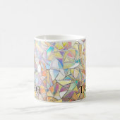Prismatischer Buntglaseffekt - Regenbogenprismatis Kaffeetasse (Mittel)