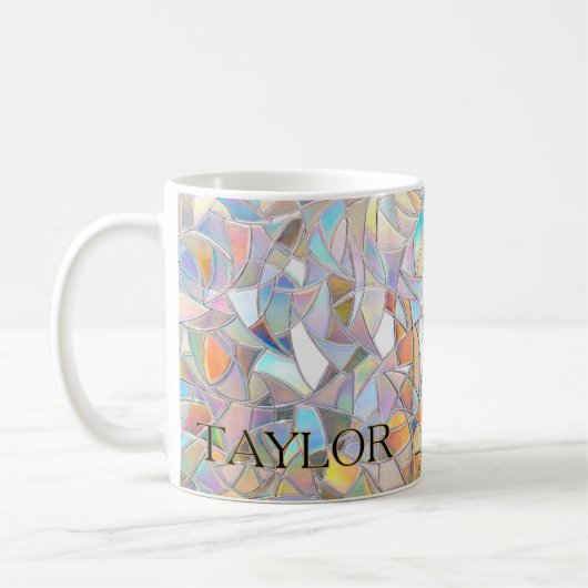 Prismatischer Buntglaseffekt - Regenbogenprismatis Kaffeetasse (Links)