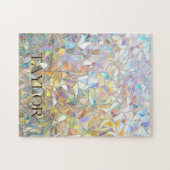 Prismatischer Buntglaseffekt - Regenbogenprismatis Puzzle (Horizontal)