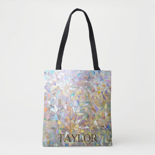 Prismatischer Buntglaseffekt - Regenbogenprismatis Tasche (Vorderseite)