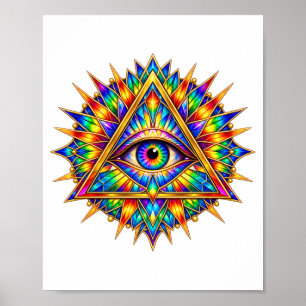 Prismatischer Dawn Eye Poster