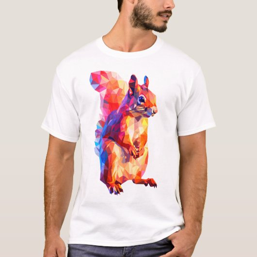 Prismatischer Eichhörnchen-T - Shirt (Vorderseite)