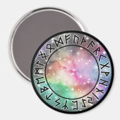 Prismatischer Galaxy Rune Circle [00. leere] Magne Magnet (Vorderseite/Rückseite)